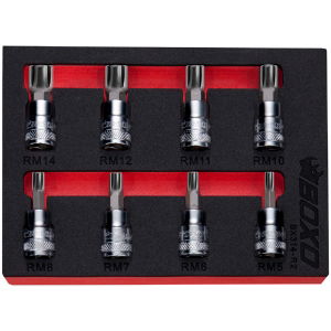 3/8\" Ribe Bit Socket Set 8 Piece