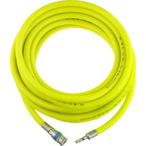 High Viz Yellow Hose Assembly 10m of 9.5mm ID Hose - Standard Adaptor & Vertex Couplings