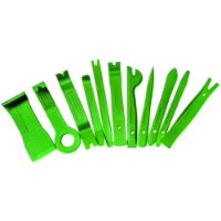 11 Pc Trim Removal Tool Set High Vis Green