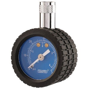 Mini Tyre Pressure Gauge 0-60 PSI - 0-4 Bar