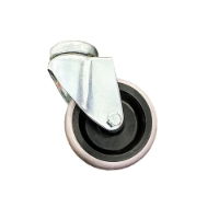 75mm Bolt Hole Castors - Grey Rubber Wheel