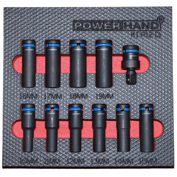 1/2\" Deep Socket Set (20-32mm) - 10 Piece