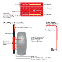 Falcon 4 Wheel Laser Aligner for Car & Van