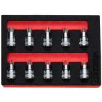 3/8" Super Stubby Torx Bit Socket Set 10 Piece