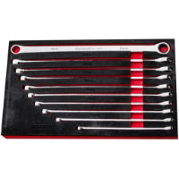 10 Piece XL Double Ring Ratchet/Fixed Spanner Set