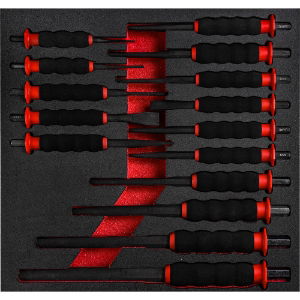 Ergonomic Soft Grip Punch Set - 15 Piece