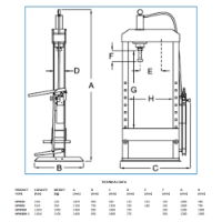 50.0 Ton Hydraulic Floor Press